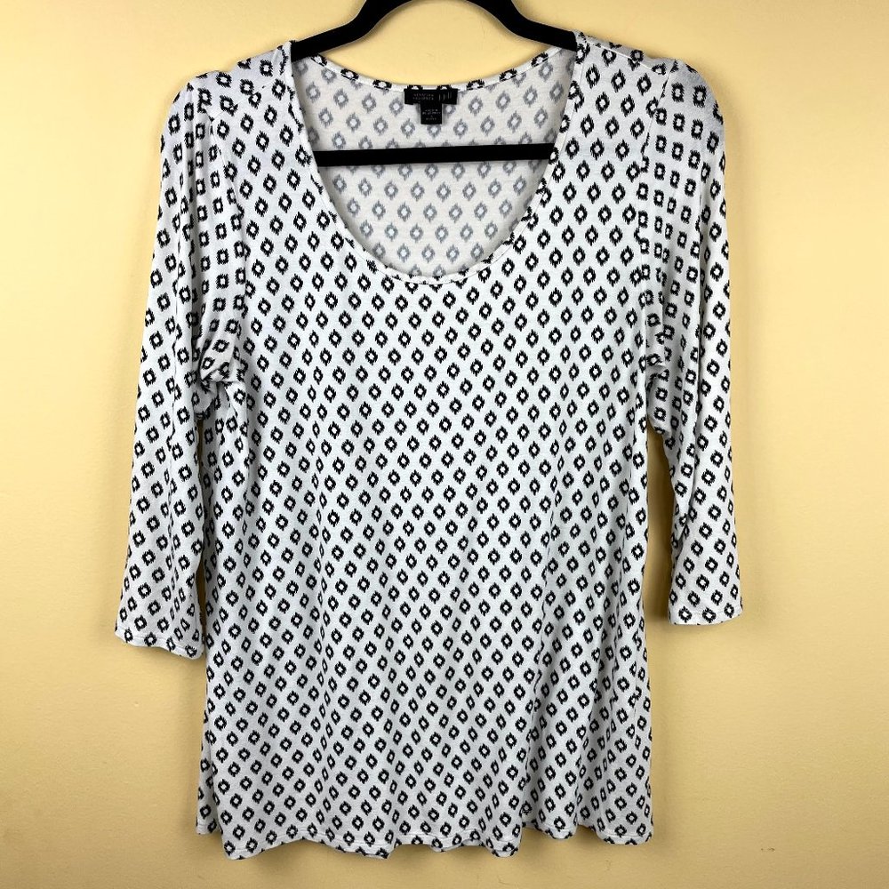 J. Jill Wearever Collection Geometric Print Blouse